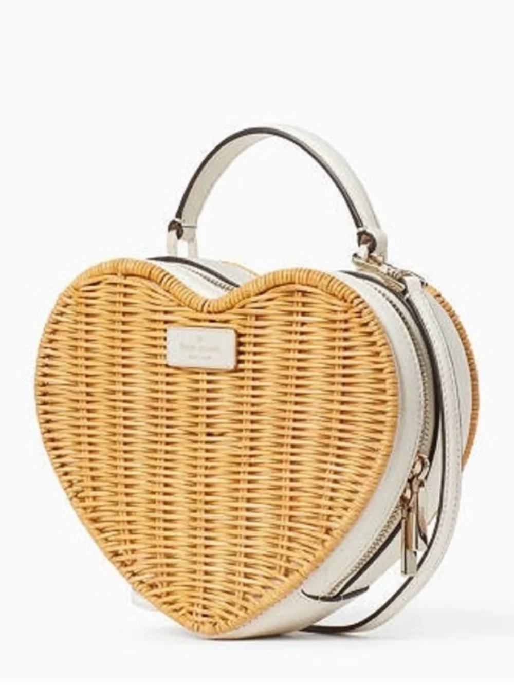 kate spade Love Shack Heart Wicker Crossbody - Picture 3 of 4